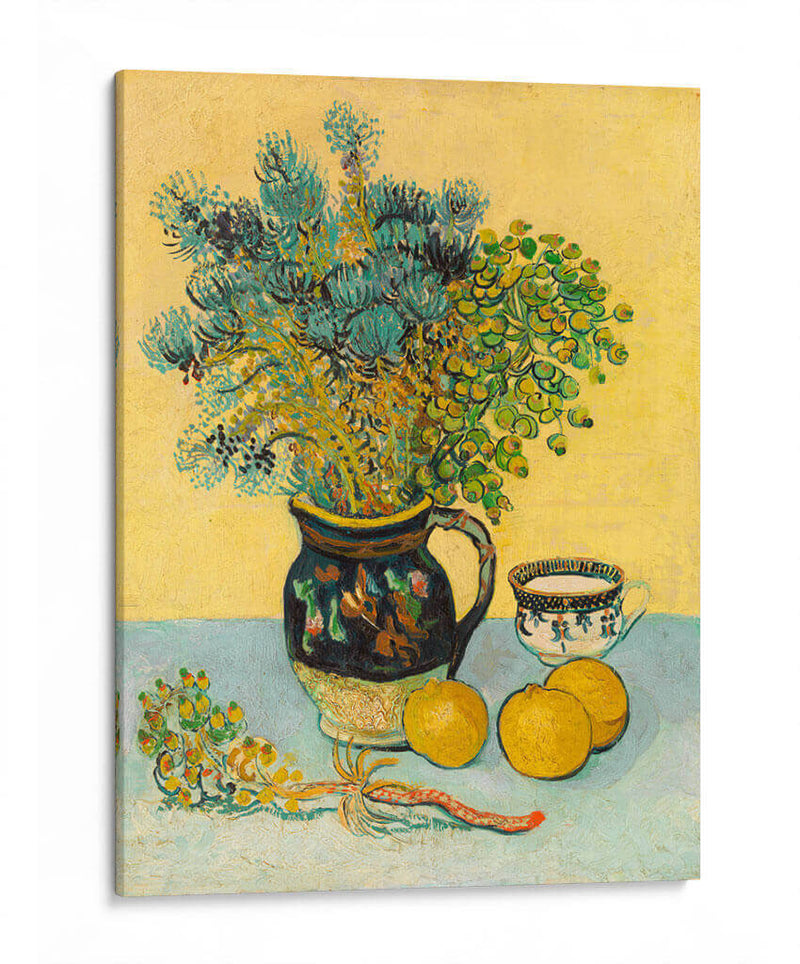 Naturaleza muerta (jarra de mayólica con flores silvestres) - Vincent Van Gogh | Cuadro decorativo de Canvas Lab