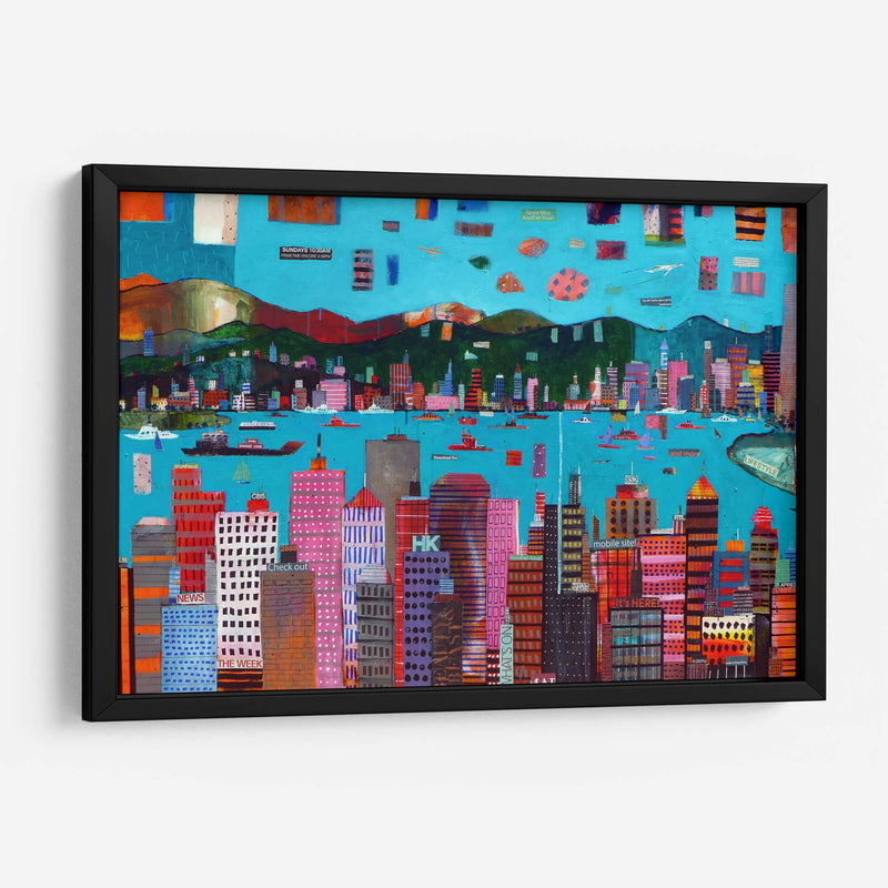 Hong Kong a todo color | Cuadro decorativo de Canvas Lab