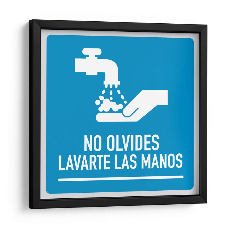 No olvides lavarte las manos | Cuadro decorativo de Canvas Lab