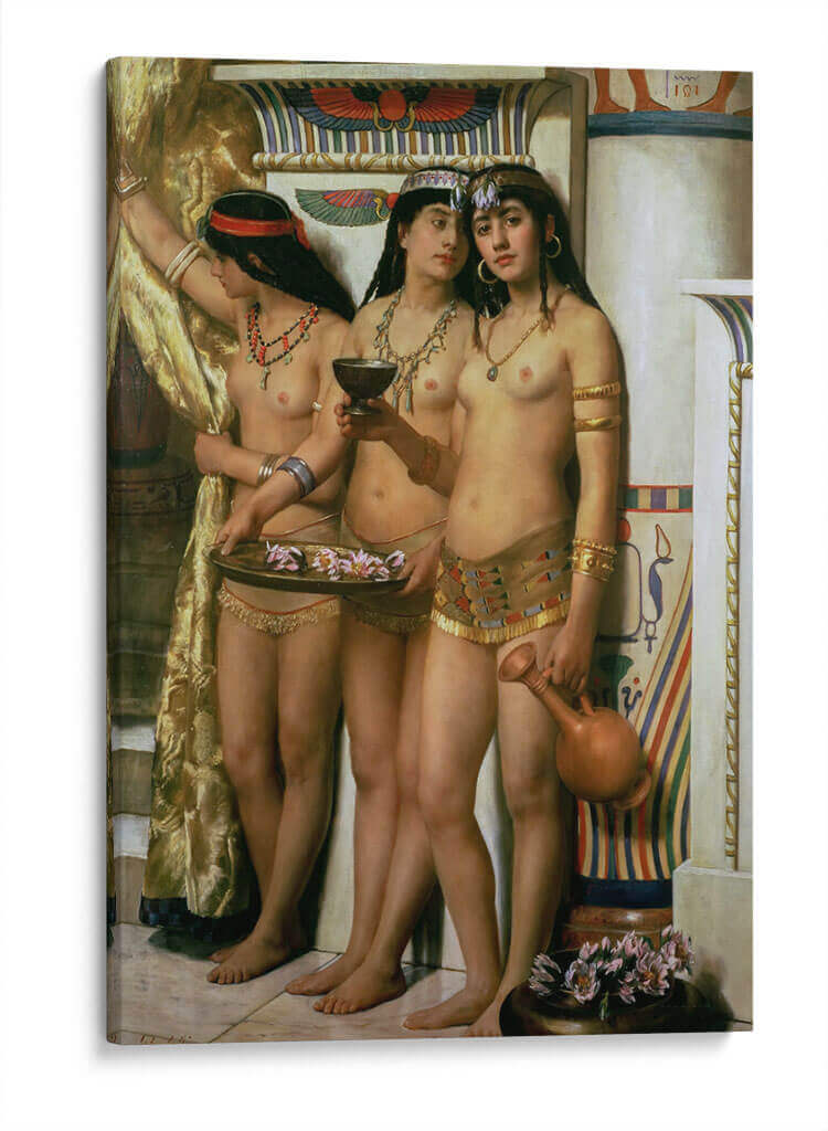 Las doncellas del faraón - John Collier | Cuadro decorativo de Canvas Lab