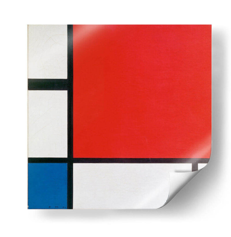 Composición II en rojo, azul y amarillo (1930) - Piet Mondrian | Cuadro decorativo de Canvas Lab