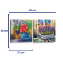 Mi pequeño jardín de flores - Set de 2 - Adriana Sosa - Cuadro decorativo | Canvas Lab