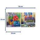 Mi pequeño jardín de flores - Set de 2 - Adriana Sosa - Cuadro decorativo | Canvas Lab