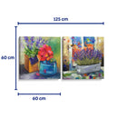 Mi pequeño jardín de flores - Set de 2 - Adriana Sosa - Cuadro decorativo | Canvas Lab