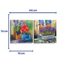 Mi pequeño jardín de flores - Set de 2 - Adriana Sosa - Cuadro decorativo | Canvas Lab