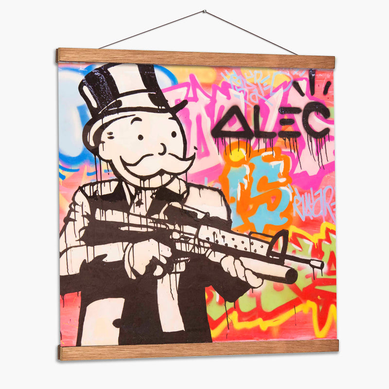 Assault Rifle - Alec Monopoly | Cuadro decorativo de Canvas Lab