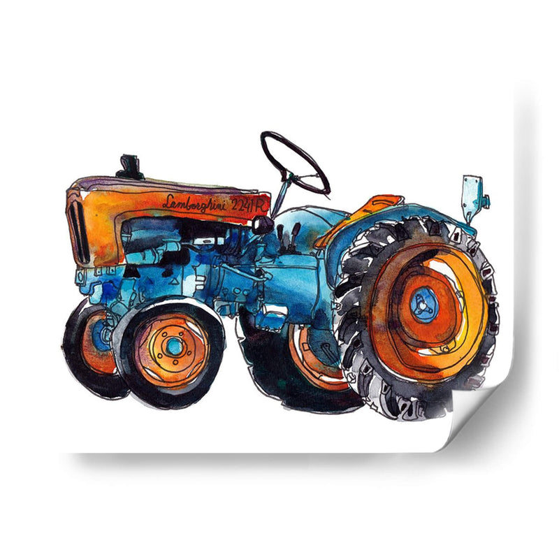 Estudio De Tractor Ii - Scherrer Finch | Cuadro decorativo de Canvas Lab