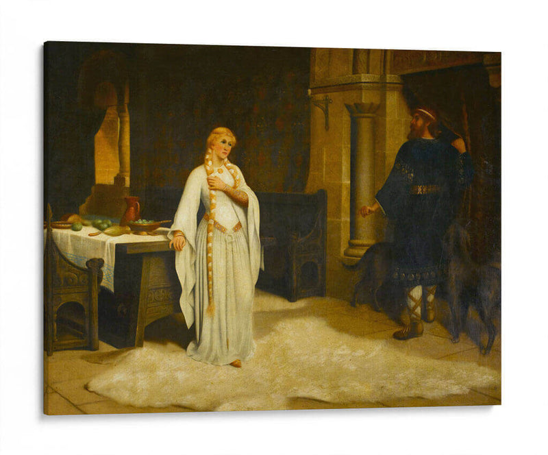 Lady Godiva - Edmund Leighton | Cuadro decorativo de Canvas Lab