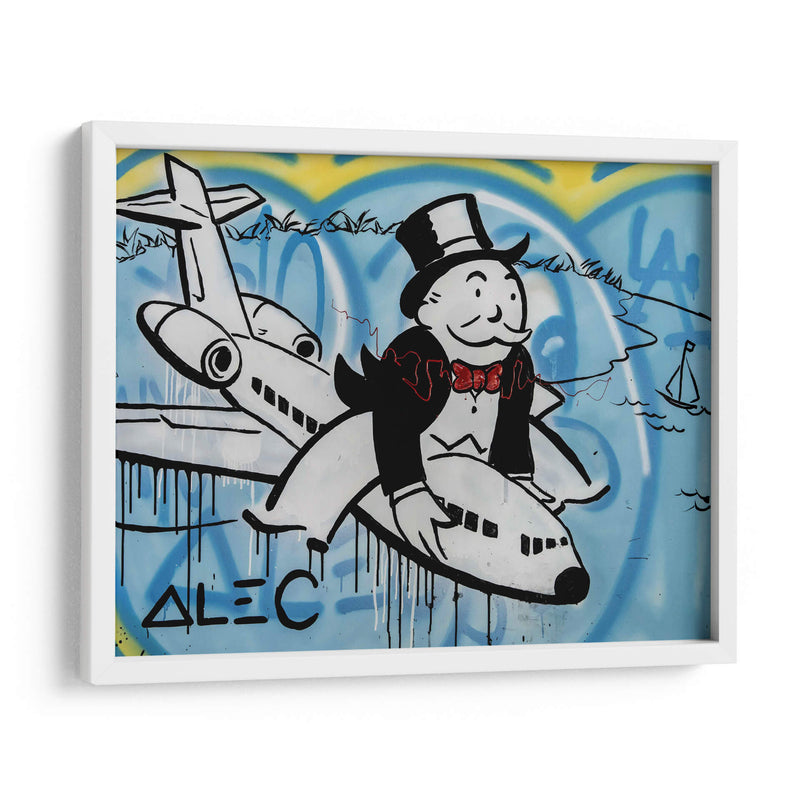 Flying High - Alec Monopoly | Cuadro decorativo de Canvas Lab