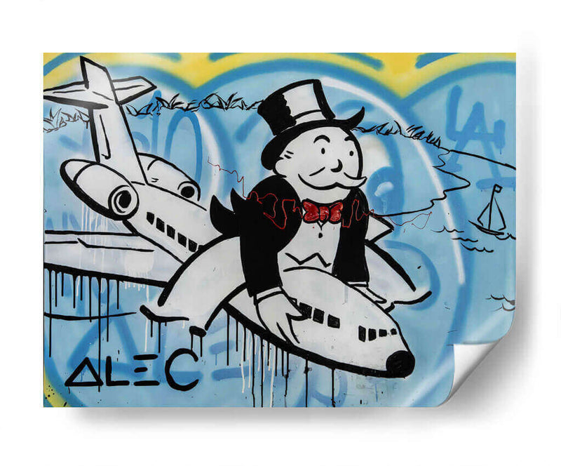 Flying High - Alec Monopoly | Cuadro decorativo de Canvas Lab