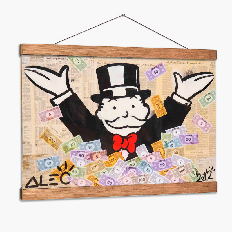 Make It Rain - Alec Monopoly | Cuadro decorativo de Canvas Lab