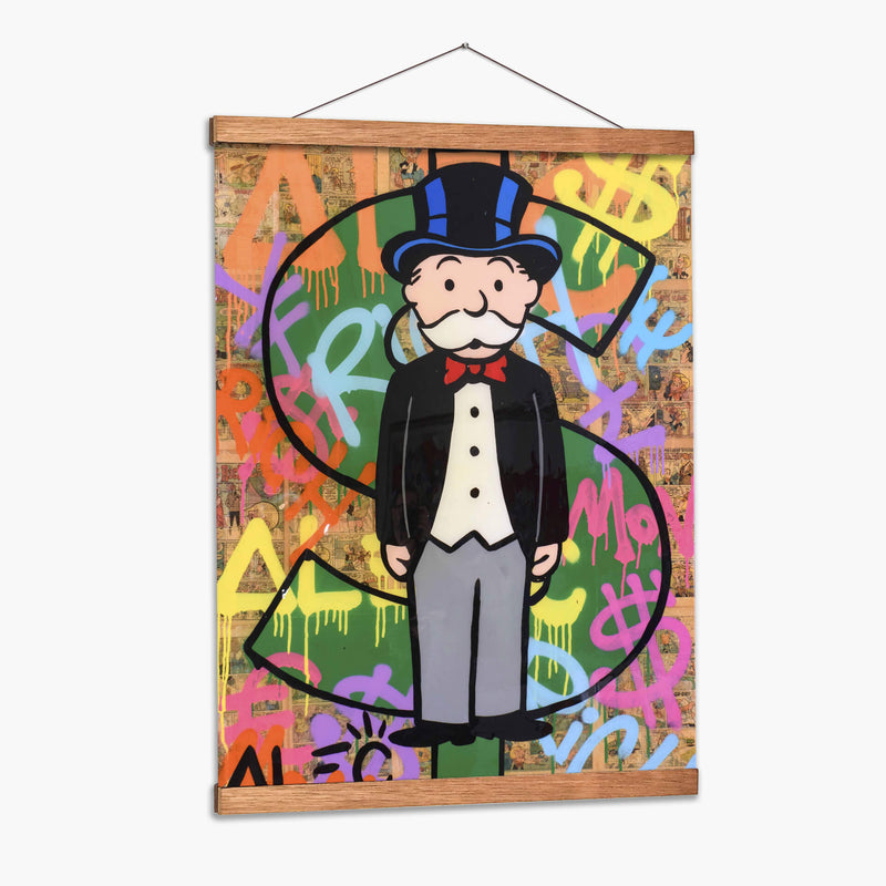 Monopoly dollar sign - Alec Monopoly | Cuadro decorativo de Canvas Lab