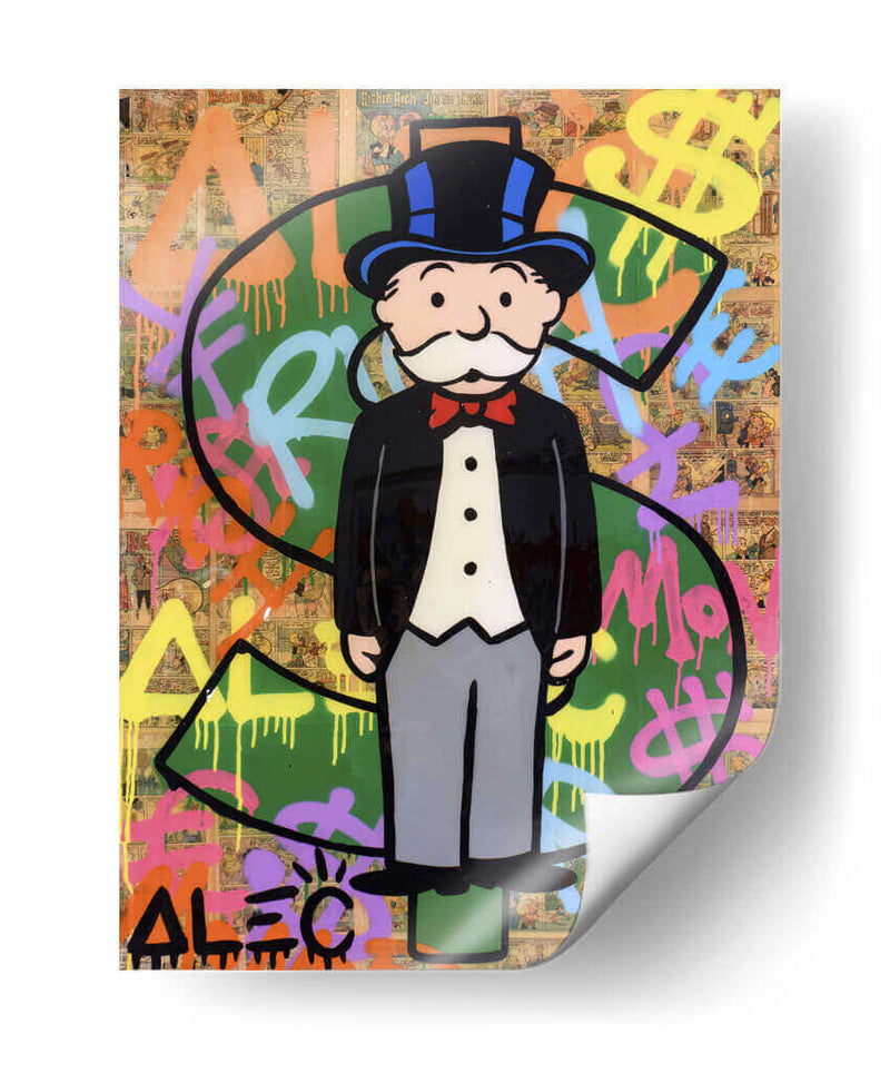 Monopoly dollar sign - Alec Monopoly | Cuadro decorativo de Canvas Lab