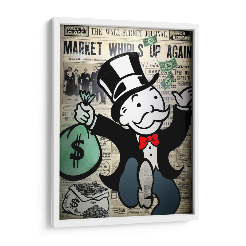Take the Money and Run - Alec Monopoly | Cuadro decorativo de Canvas Lab