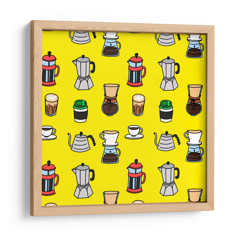 Caffeine addict - Marcela Illustrates | Cuadro decorativo de Canvas Lab