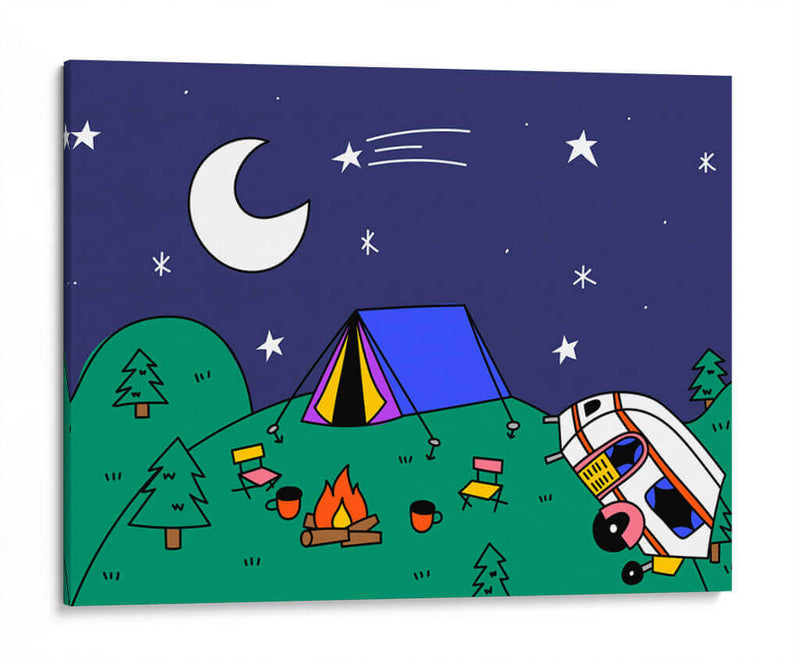 Camping Trip - Marcela Illustrates | Cuadro decorativo de Canvas Lab