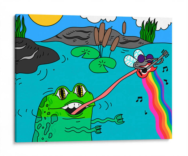 Musical Pond - Marcela Illustrates | Cuadro decorativo de Canvas Lab