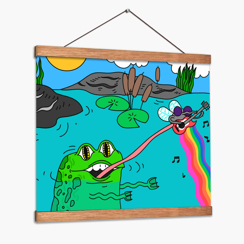 Musical Pond - Marcela Illustrates | Cuadro decorativo de Canvas Lab