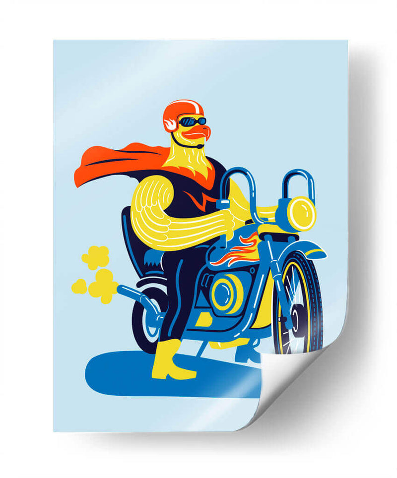 Águila motociclista - Najesi | Cuadro decorativo de Canvas Lab