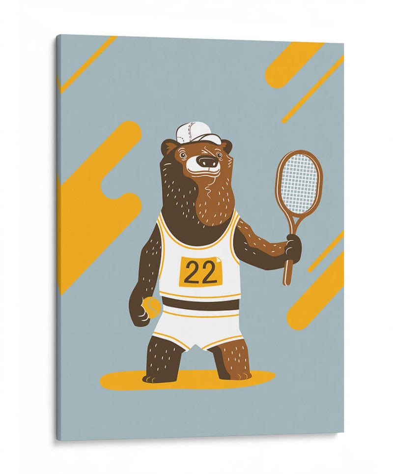 El oso tenista - Najesi | Cuadro decorativo de Canvas Lab