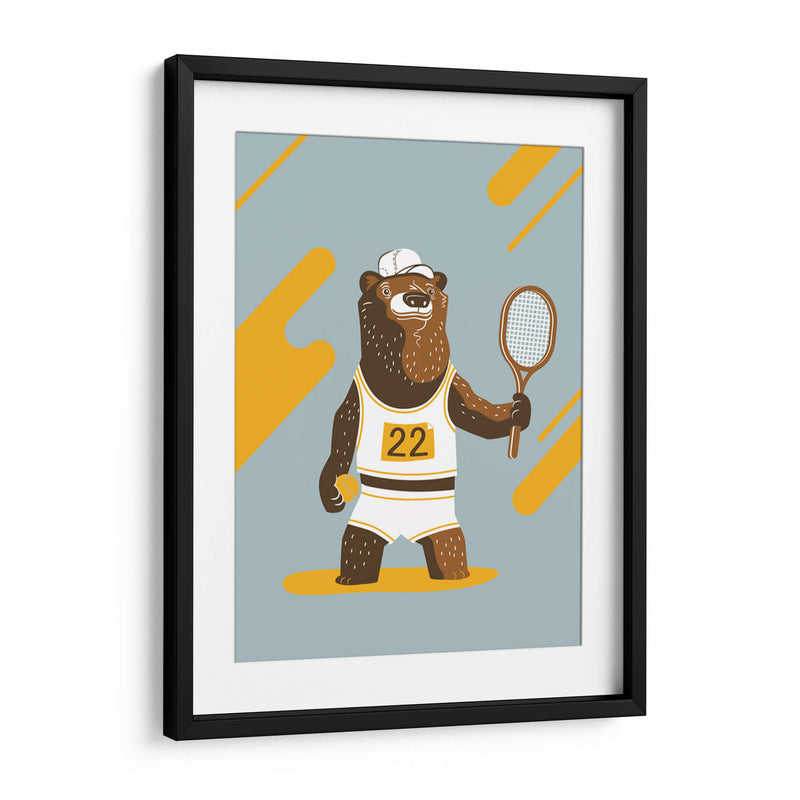 El oso tenista - Najesi | Cuadro decorativo de Canvas Lab