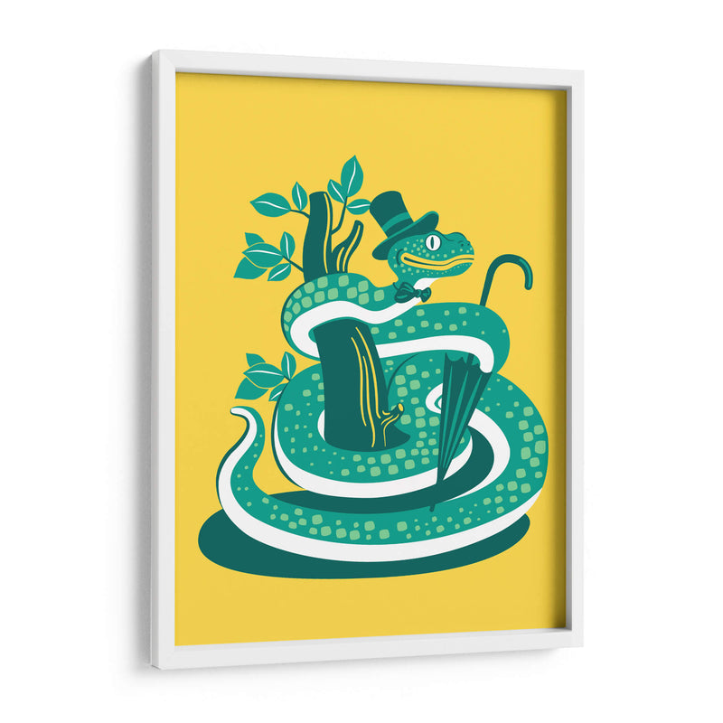 La verde serpiente de gala - Najesi | Cuadro decorativo de Canvas Lab