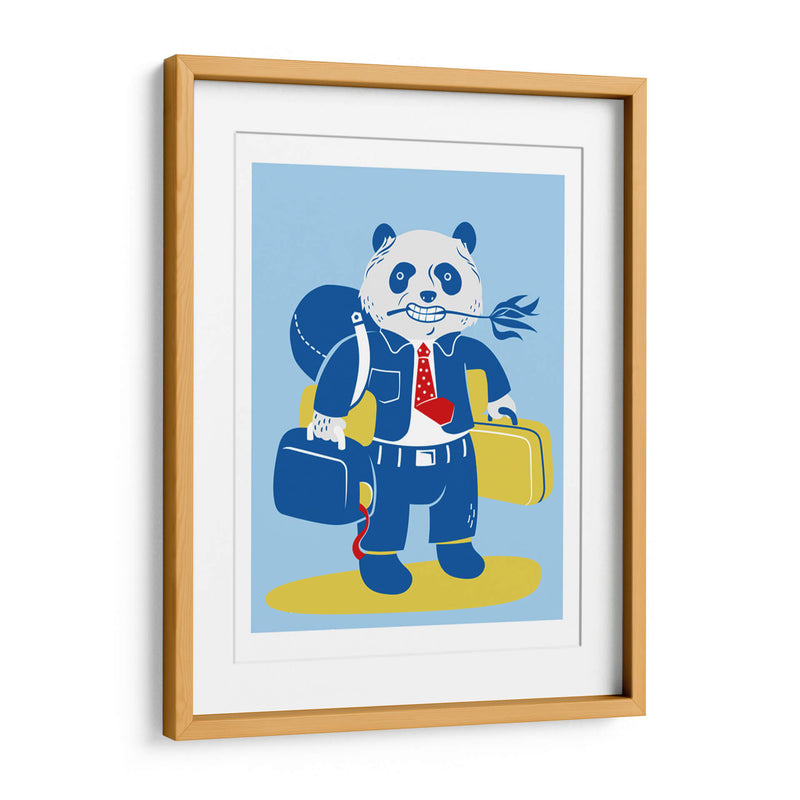 Panda viajero - Najesi | Cuadro decorativo de Canvas Lab