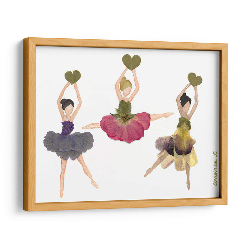 Ballerinas with Hearts - Designs by Andrea | Cuadro decorativo de Canvas Lab