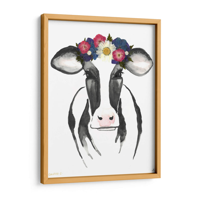 Black White Cow - Designs by Andrea | Cuadro decorativo de Canvas Lab