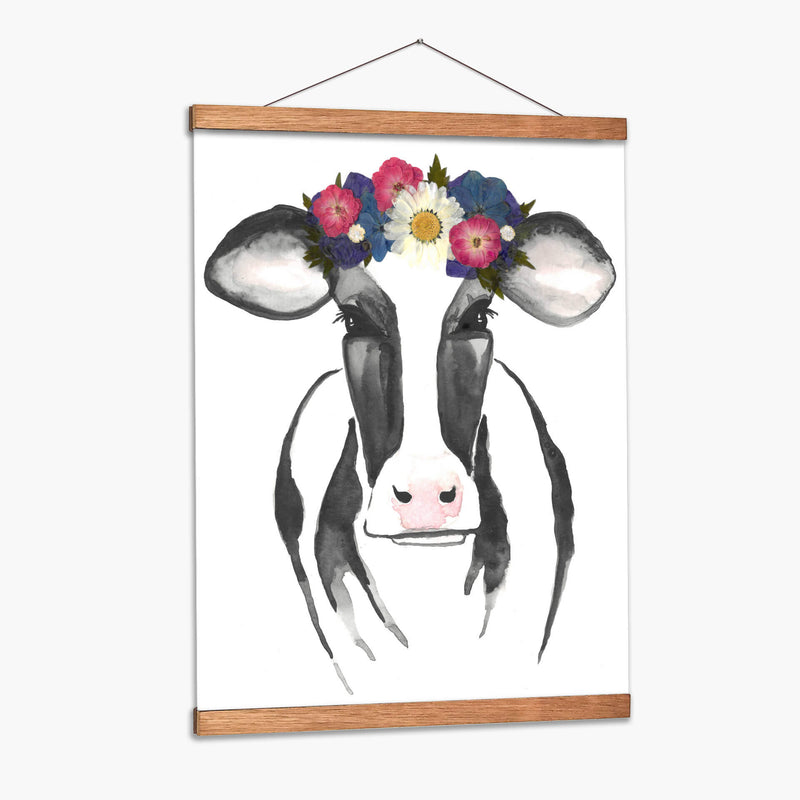 Black White Cow - Designs by Andrea | Cuadro decorativo de Canvas Lab