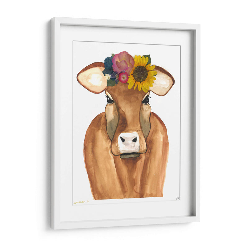 Brown Cow - Designs by Andrea | Cuadro decorativo de Canvas Lab