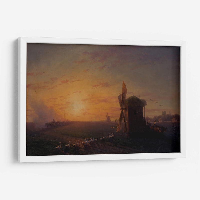 Estepa al atardecer - Iván Aivazovsky | Cuadro decorativo de Canvas Lab