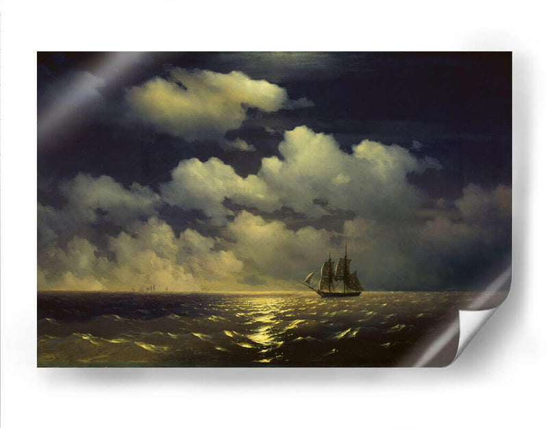 Mercurio Brig después de una victoria sobre dos naves turcas - Iván Aivazovsky | Cuadro decorativo de Canvas Lab