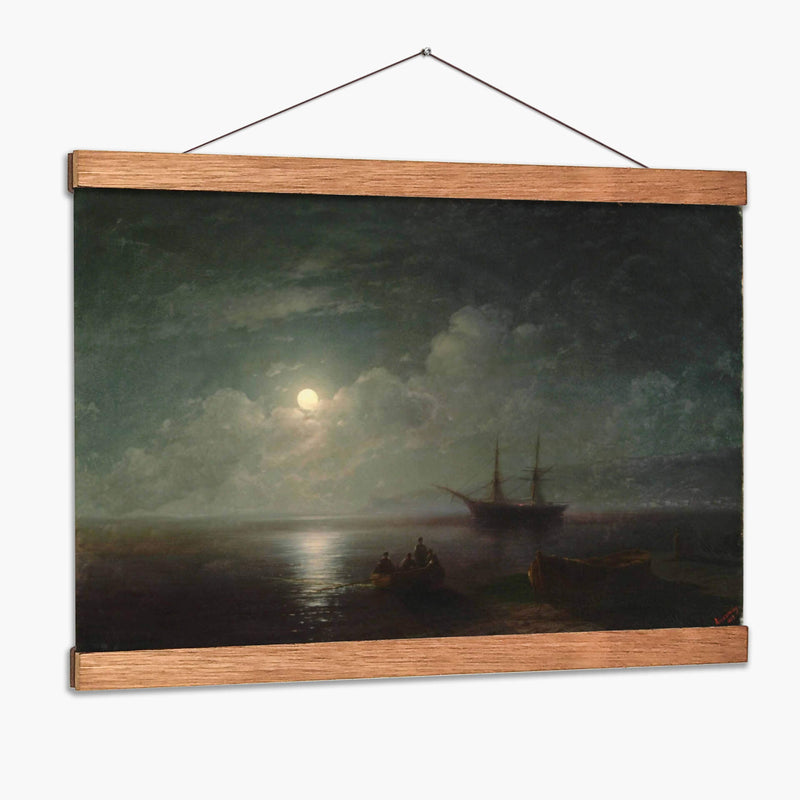 Paisaje marino con luna llena - Iván Aivazovsky | Cuadro decorativo de Canvas Lab