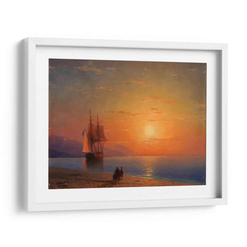 Puesta de sol en el mar - Iván Aivazovsky | Cuadro decorativo de Canvas Lab
