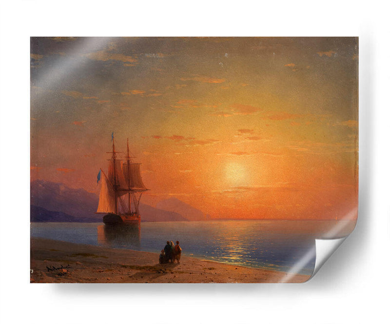 Puesta de sol en el mar - Iván Aivazovsky | Cuadro decorativo de Canvas Lab