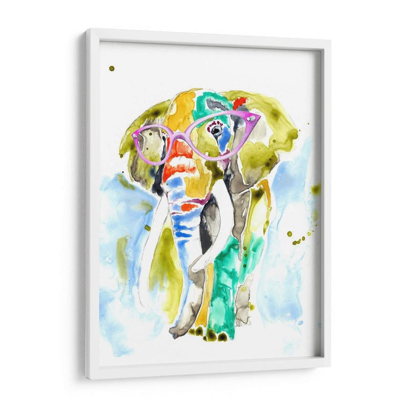 Smarty-Pants Elephant - Jennifer Goldberger | Cuadro decorativo de Canvas Lab