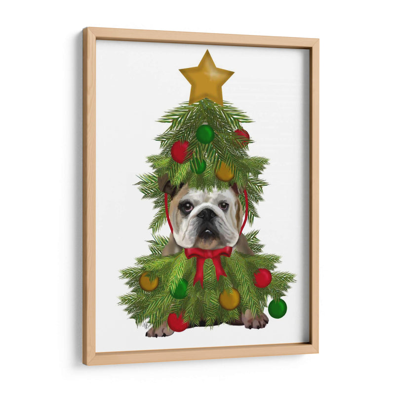 Bulldog Inglés, Traje De Árbol De Navidad - Fab Funky | Cuadro decorativo de Canvas Lab