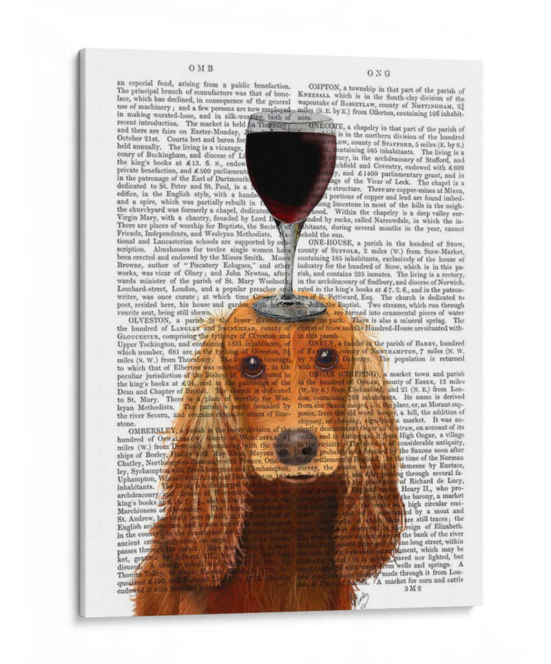 Perro Au Vin, Cocker Spaniel - Fab Funky | Cuadro decorativo de Canvas Lab