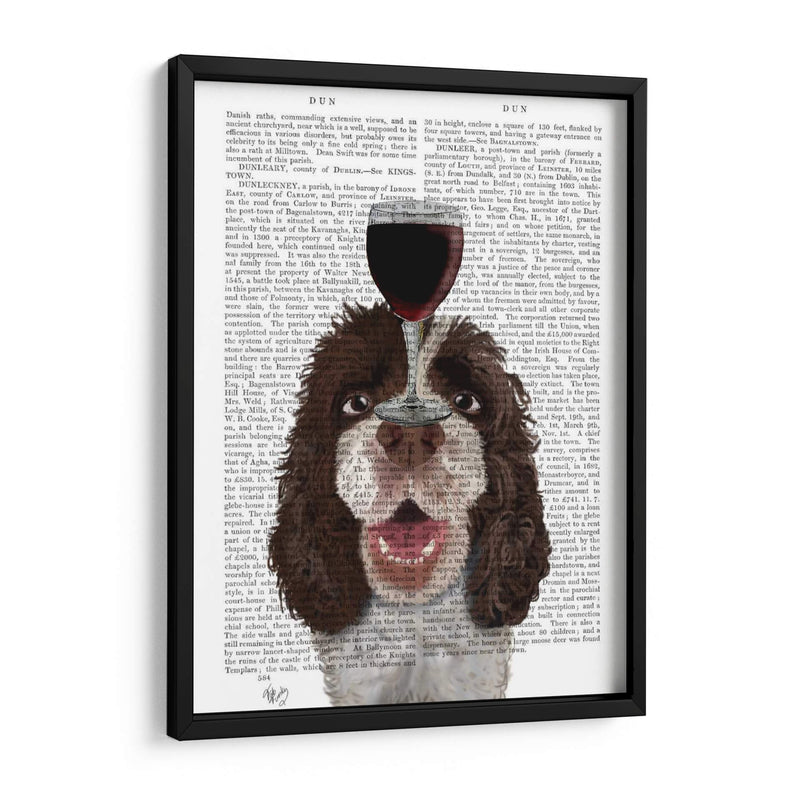 Perro Au Vin, Springer Spaniel - Fab Funky | Cuadro decorativo de Canvas Lab