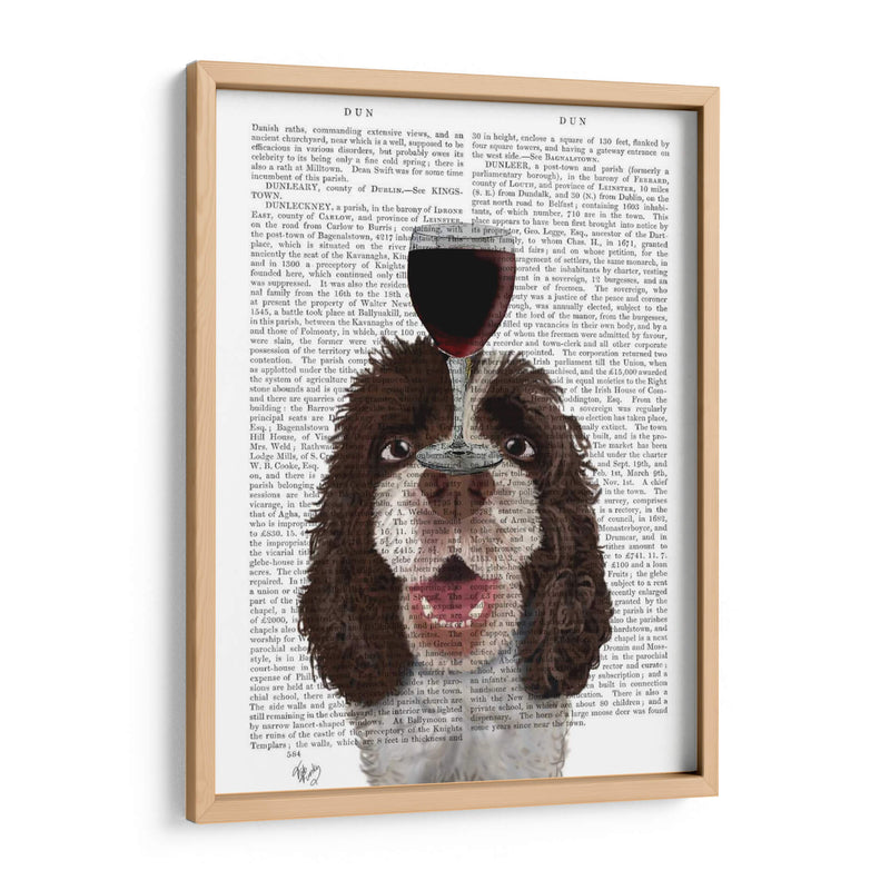 Perro Au Vin, Springer Spaniel - Fab Funky | Cuadro decorativo de Canvas Lab