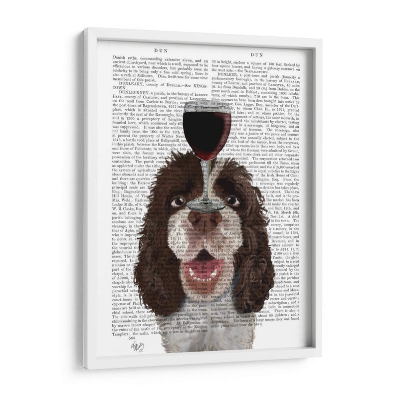 Perro Au Vin, Springer Spaniel - Fab Funky | Cuadro decorativo de Canvas Lab