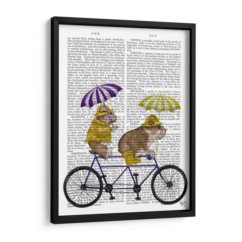 Bulldog Inglés Tandem - Fab Funky | Cuadro decorativo de Canvas Lab