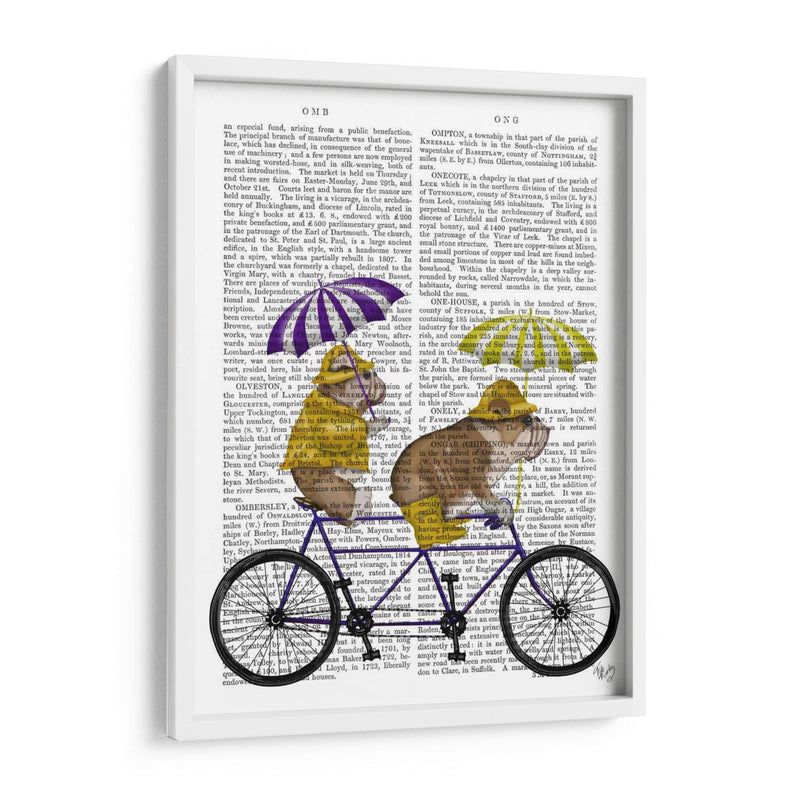 Bulldog Inglés Tandem - Fab Funky | Cuadro decorativo de Canvas Lab