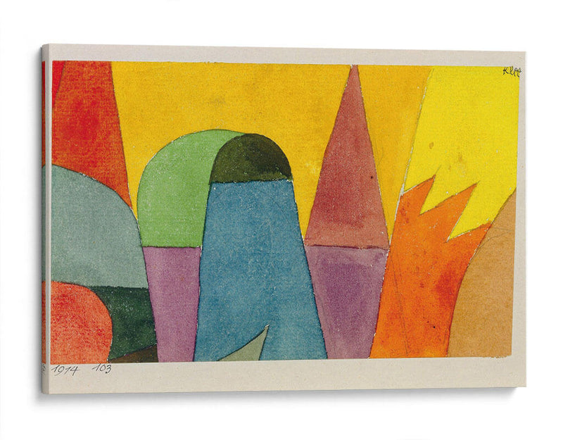 Con el triángulo malva - Paul Klee | Cuadro decorativo de Canvas Lab
