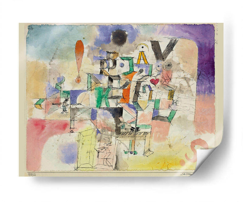 El piano literario - Paul Klee | Cuadro decorativo de Canvas Lab