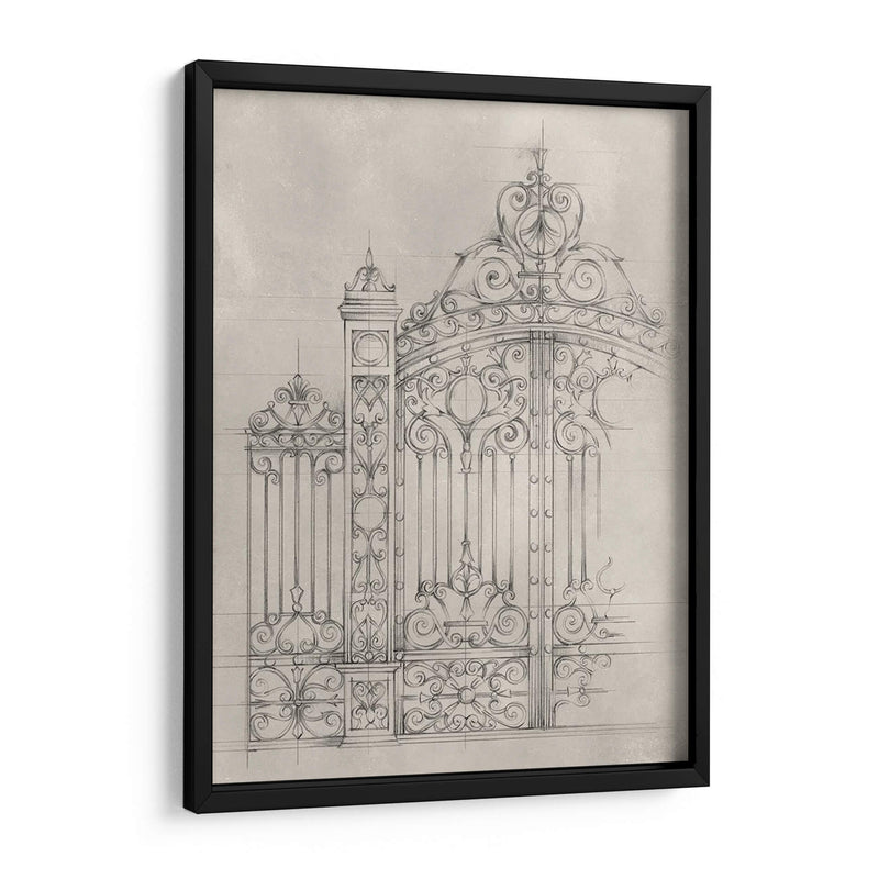 Diseño De La Puerta De Hierro I - Ethan Harper | Cuadro decorativo de Canvas Lab