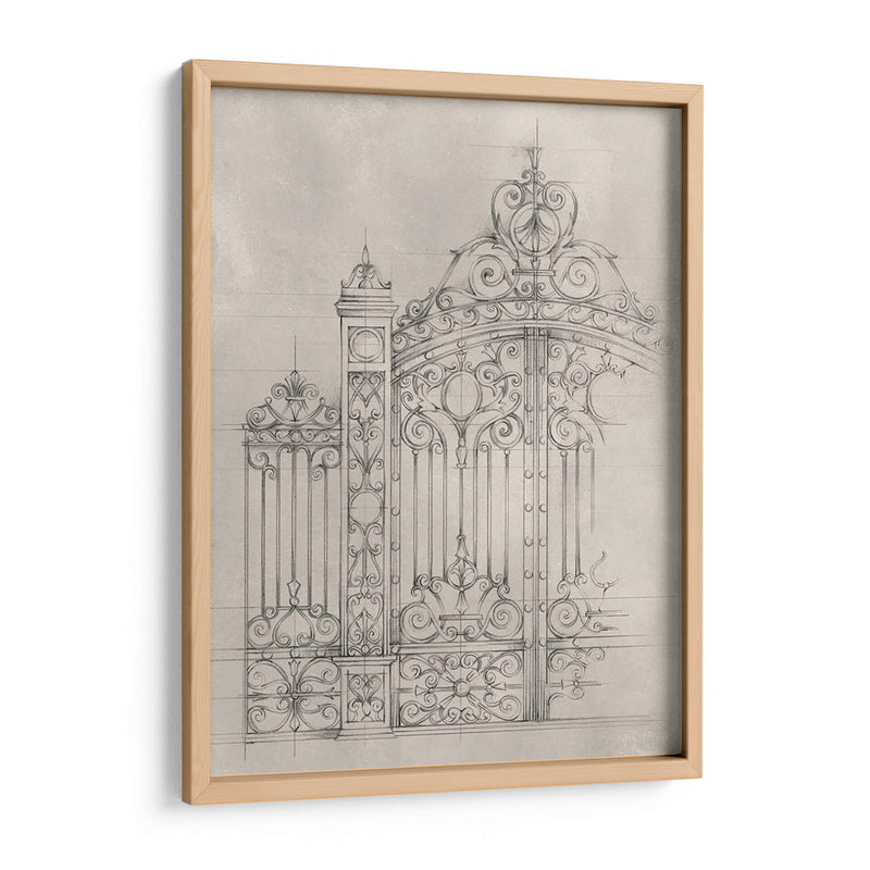 Diseño De La Puerta De Hierro I - Ethan Harper | Cuadro decorativo de Canvas Lab