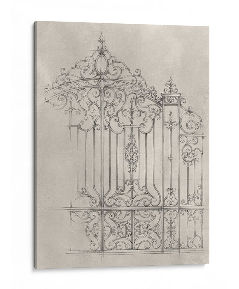 Diseño De La Puerta De Hierro Ii - Ethan Harper | Cuadro decorativo de Canvas Lab