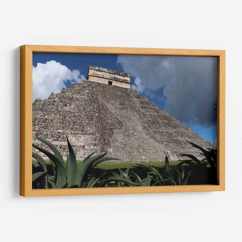 La pirámide del castillo en Chichén Itzá - Luis Rodrigo Magaña Andrade | Cuadro decorativo de Canvas Lab